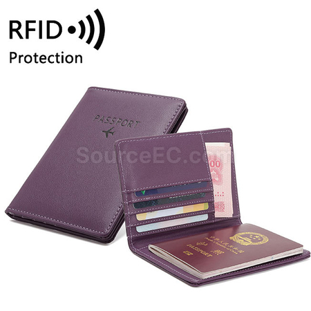 Large Capacity RFID Passport Case - Anti-Theft Design