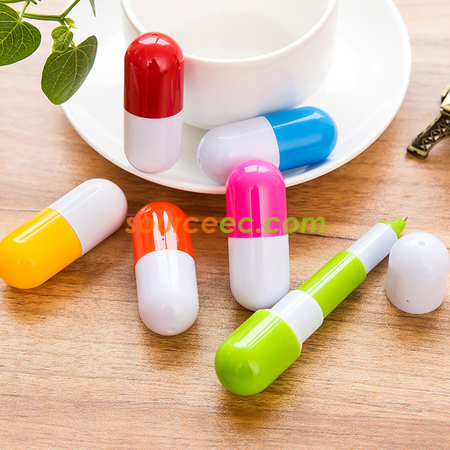Pill-shaped Ball Point Pen