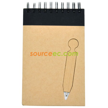 Recycled Notebook With Ball Pen