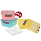 Double Layer Diamond Lunch Box