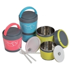 Stainless Steel Container with Two Boxes