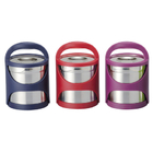 Double Layer with Color Handle Lunch Box
