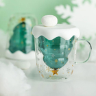  250ML Christmas-Tree Glass Mug