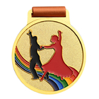 Colorful Dance Competition Medal