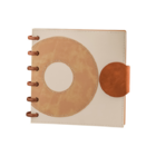 Mushroom Button Square Loose leaf Notebook