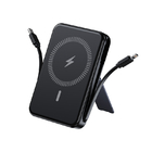 Magnetic Wireless Charging Power Bank With Built-in Wire