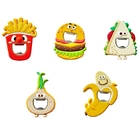 Kitchen bottle opener and refrigerator sticker