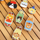 Magnetic refrigerator sticker bottle opener