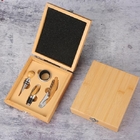High-Grade Stainless Steel Bottle Opener Set With Bamboo Box