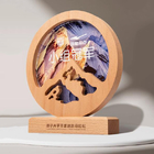 實木水晶獎座